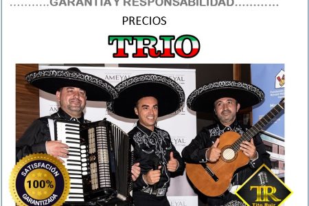Trio mariachi valencia, trio mariachi Castellón, trio mariachi alicante.