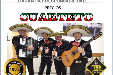 Cuarteto Mariachi Valencia, Cuarteto mariachi Castellón, Cuarteto mariachis Alicante.