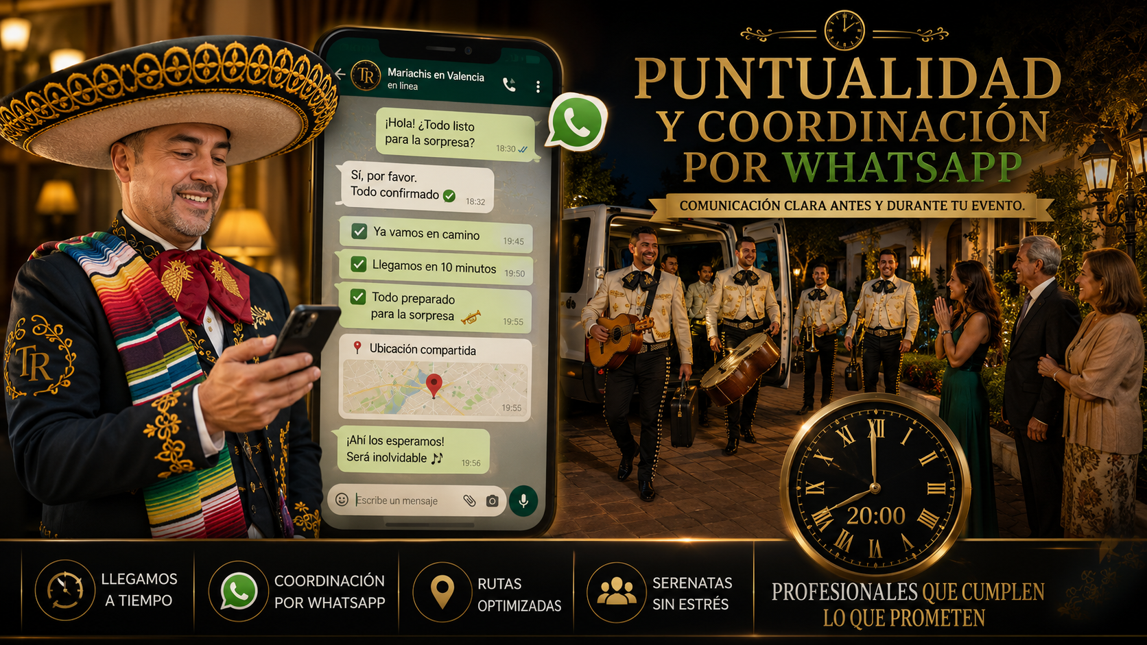 Mariachis a domicilio en Valencia para eventos