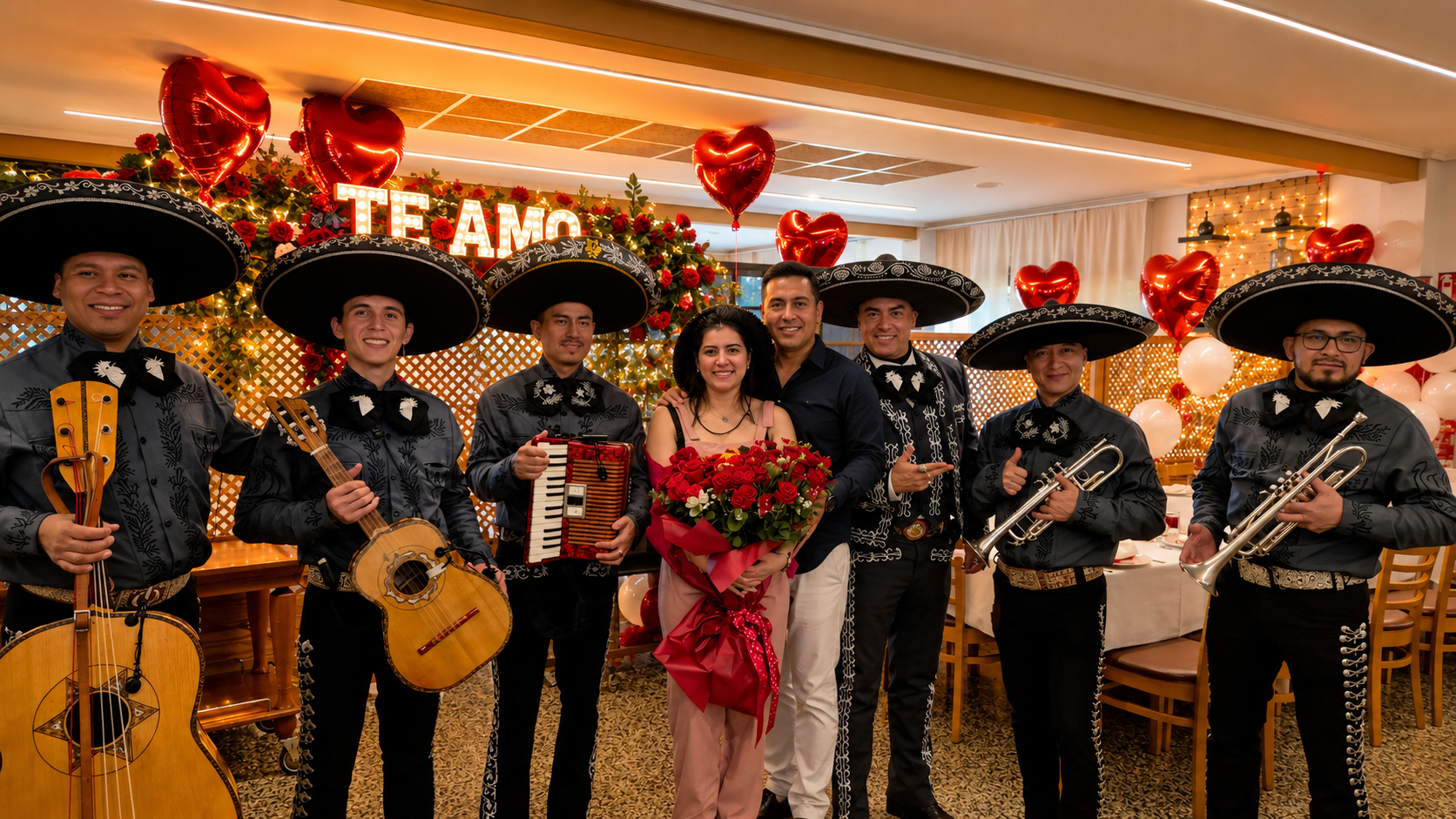 Serenata romántica con mariachi en Valencia