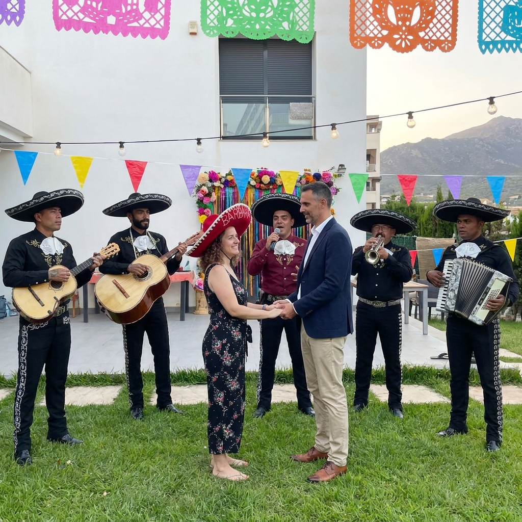 Serenata para novios con mariachi