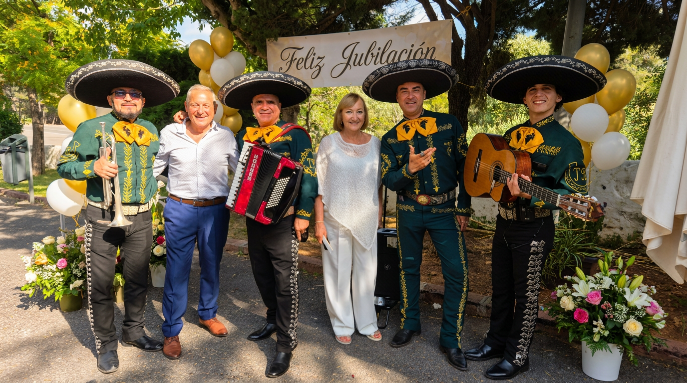 Homenaje de jubilación con mariachi