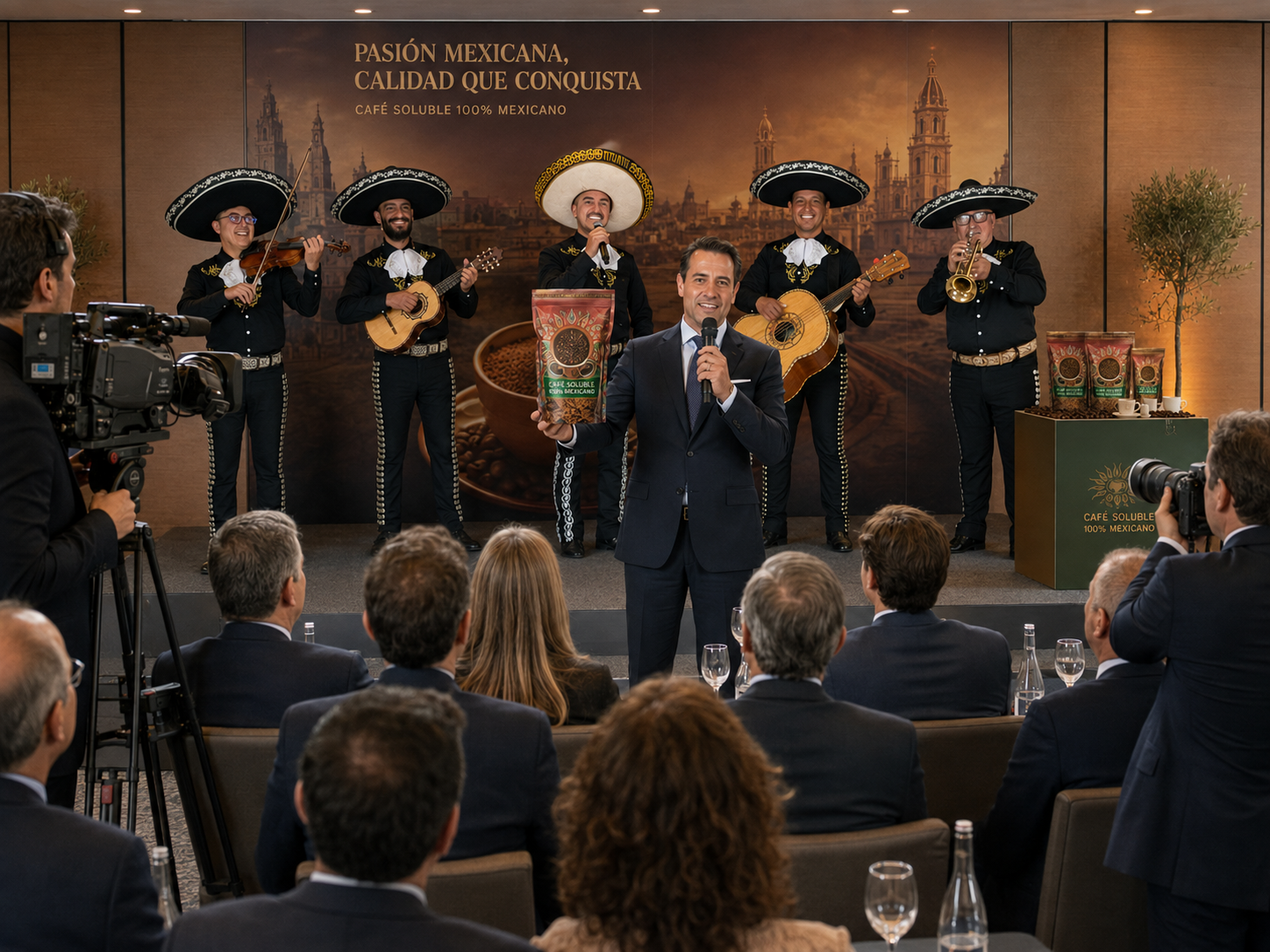 Mariachis para empresas en Valencia durante evento corporativo