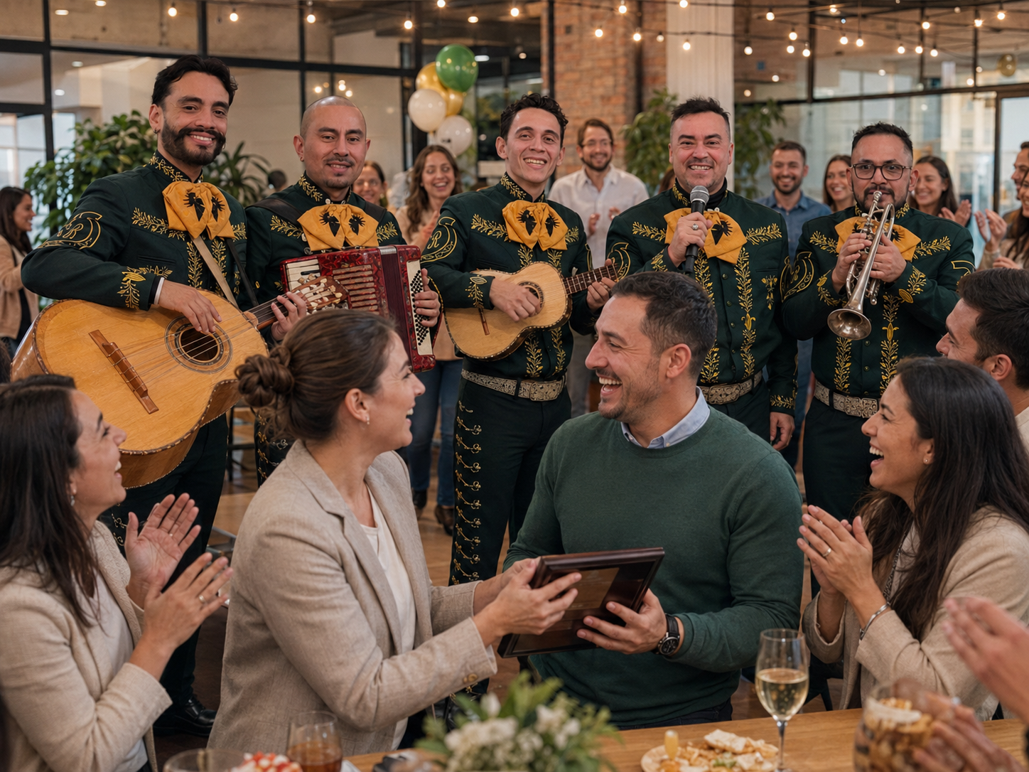 Mariachi para empresa en cena corporativa