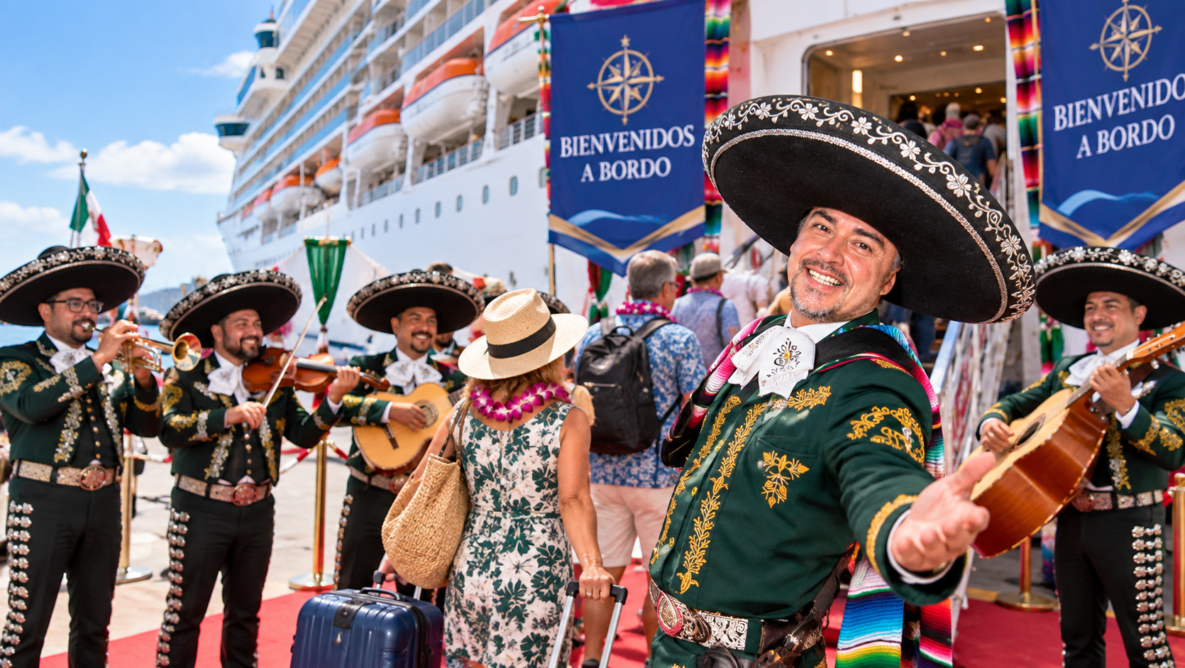 Cruceros con mariachi y celebración a bordo